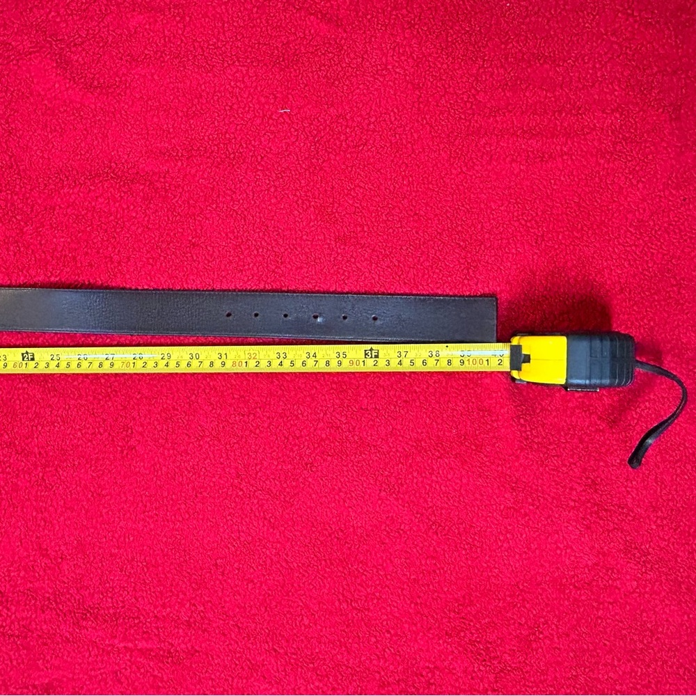 Louis Vuitton Initiales Leather Belt Brown Gold LV Buckle Size Small - Picture 10 of 10